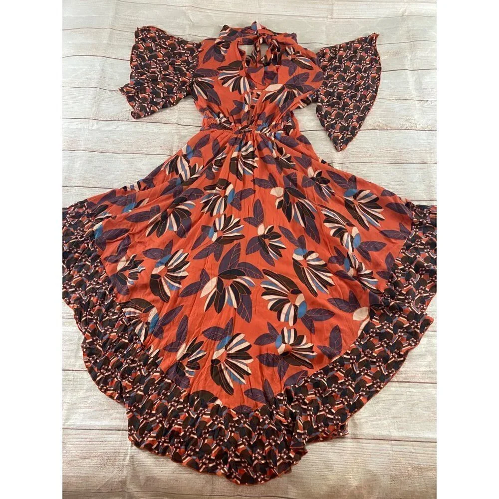 Free People Women's Colorful Paloma Maxi Dress - Small - Picture 11 of 16